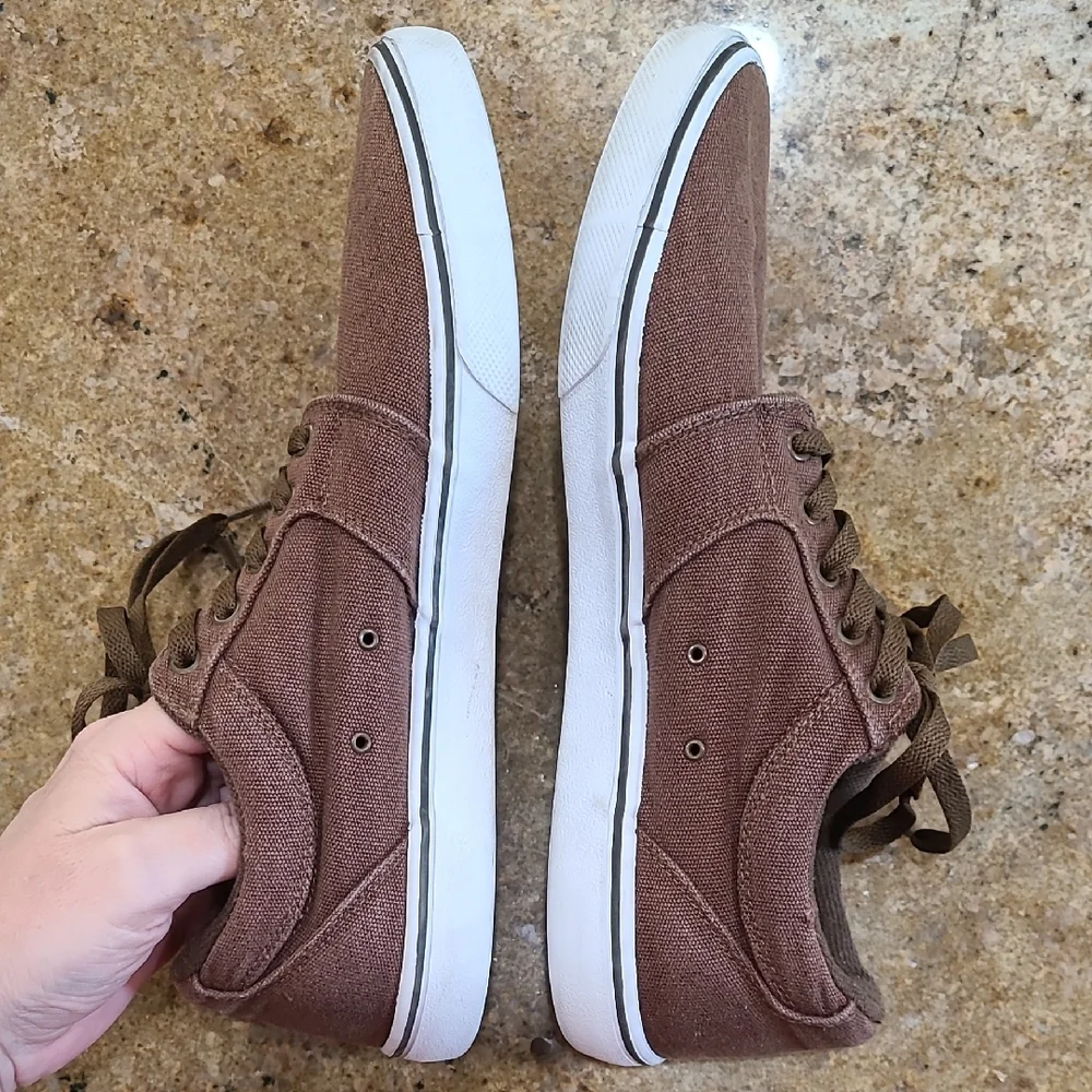 Etnies Brown Canvas Men's Skate Sneakers Casual Shoes Size 11
